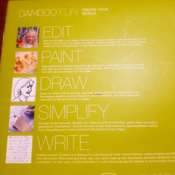 Wacom Bamboo Fun CTE450S USB Drawing Tablet with Pen & Mouse - Picture 5 of 8